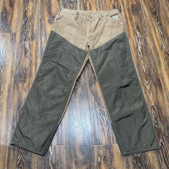 MENS 40 x 32 - Carhartt Duck Unlined Nylon Front Hunting Pants USA WU255 Vintage